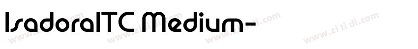 IsadoraITC Medium字体转换